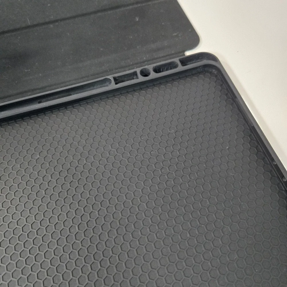 Spigen Velo iPad Case Black Vegan Faux Leather Folio Cover with Pencil Holder